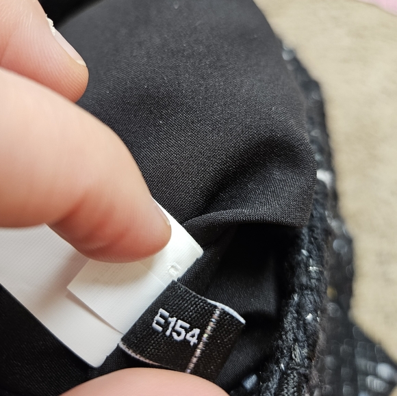 Kate Spade New York 6 Embellished Tweed Skirt Black Silver - Picture 12 of 14